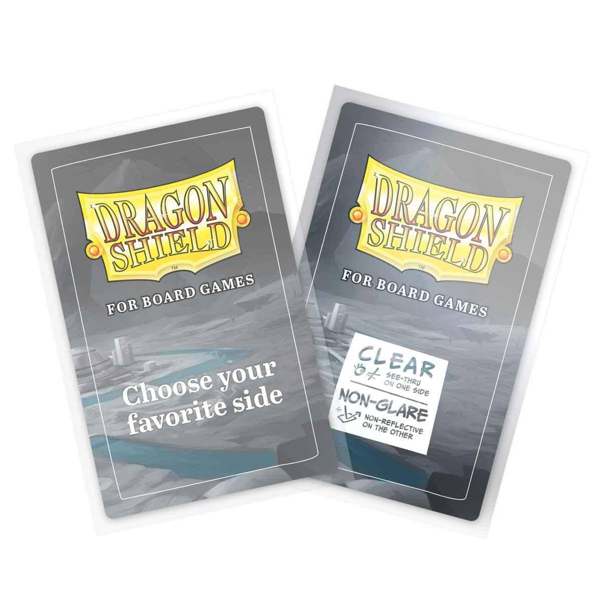 Dragon Shield: Board Game Sleeves Clear/NonGlare 59mm x 92mm (100)