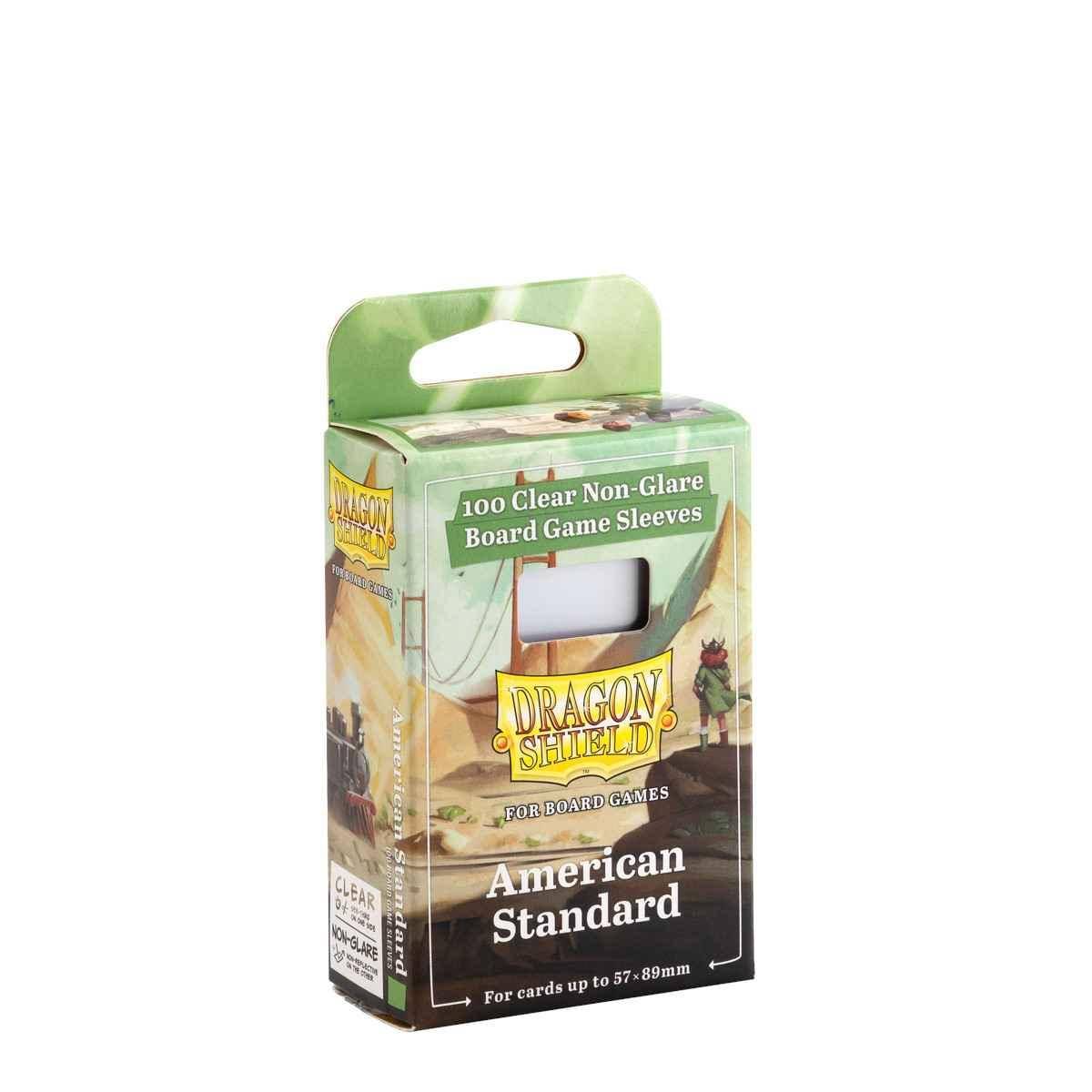 Dragon Shield: Board Game Sleeves Clear/NonGlare: 57mm x 89mm (100)