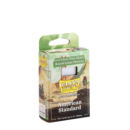 Dragon Shield: Board Game Sleeves Clear/NonGlare: 57mm x 89mm (100)