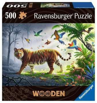 Holzpuzzle - Tiger im Dschungel, 500 Teile