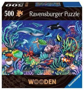 Holzpuzzle - Unten im Meer, 500 Teile