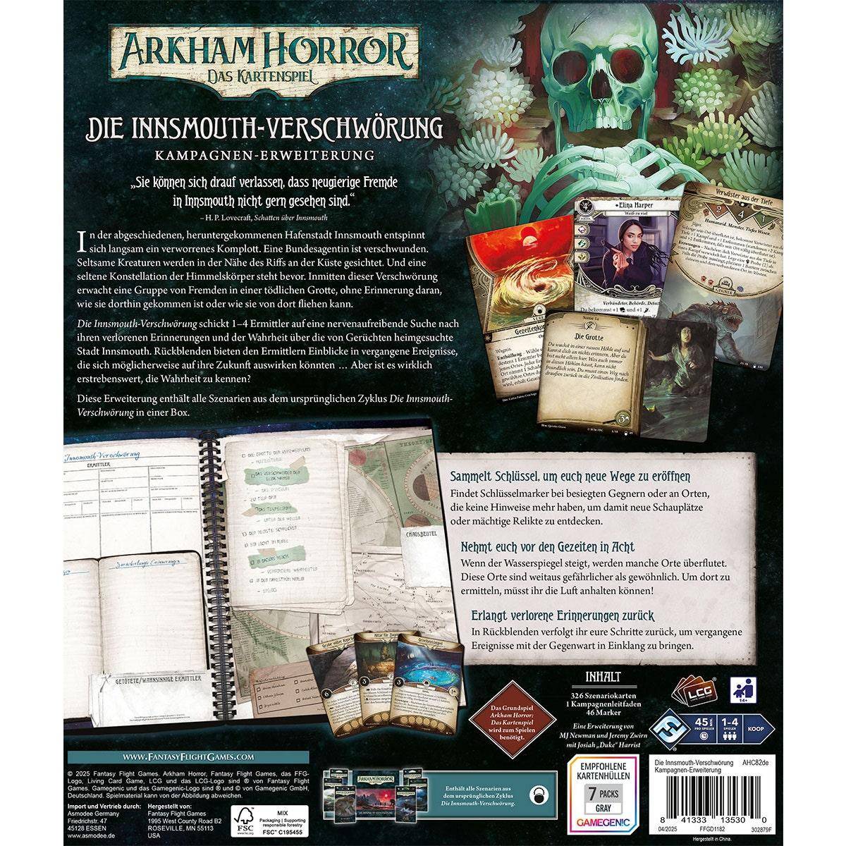 Die Innsmouth-Verschwörung (Kampagnen-Erweiterung) - Arkham Horror: Das Kartenspiel, deutsch (Erw.)