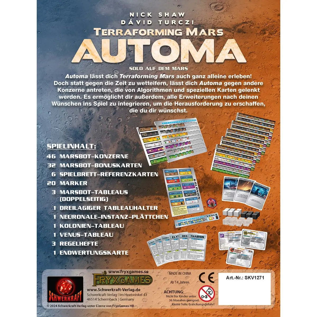 Automa - Terraforming Mars, deutsch (Erw.)