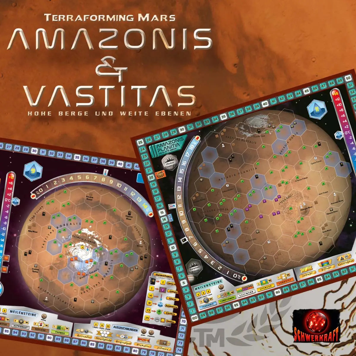Amazonis & Vastitas - Hohe Berge und weite Ebenen - Terraforming Mars, deutsch (Erw.)