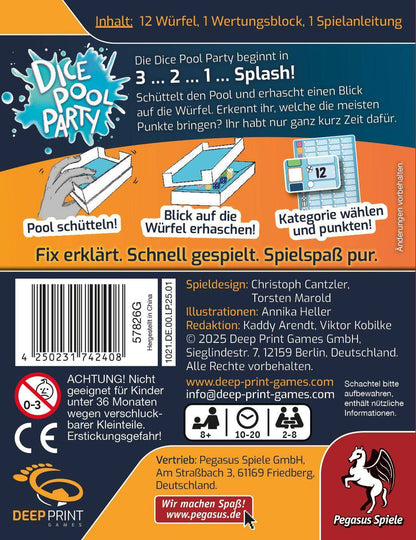 Dice Pool Party, deutsch