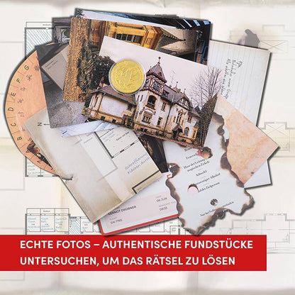 Spuren in der Asche - Lost Places Rätselbox, deutsch