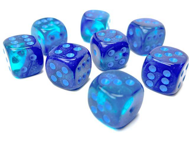 Würfelset: Gemini Blue-Blue/light blue LUMINARY (36)