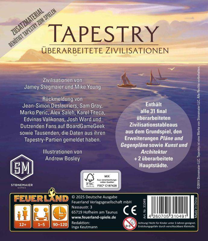 Überarbeitete Zivilisationen - Tapestry, deutsch (Erw.)