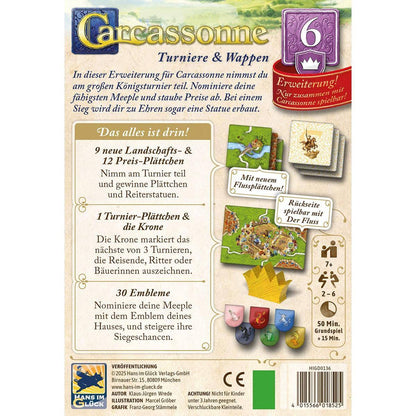 Turniere & Wappen (Erw. 6) - Carcassonne, deutsch (Erw.)