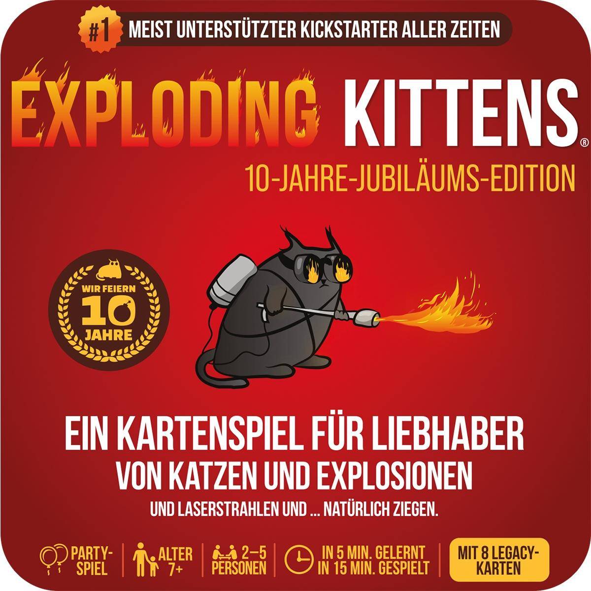 10-Jahre-Jubiläums-Edition (Tin) - Exploding Kittens, deutsch