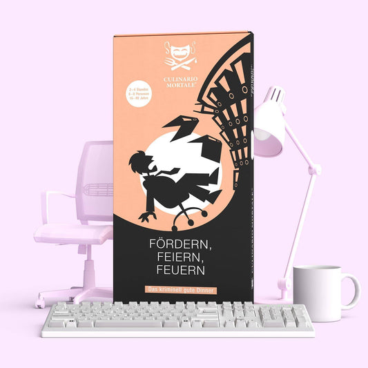 Fördern, feiern, feuern - Culinario Mortale, deutsch