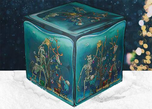 Würfel-Adventskalender Chessex 2025, sprachunabhängig