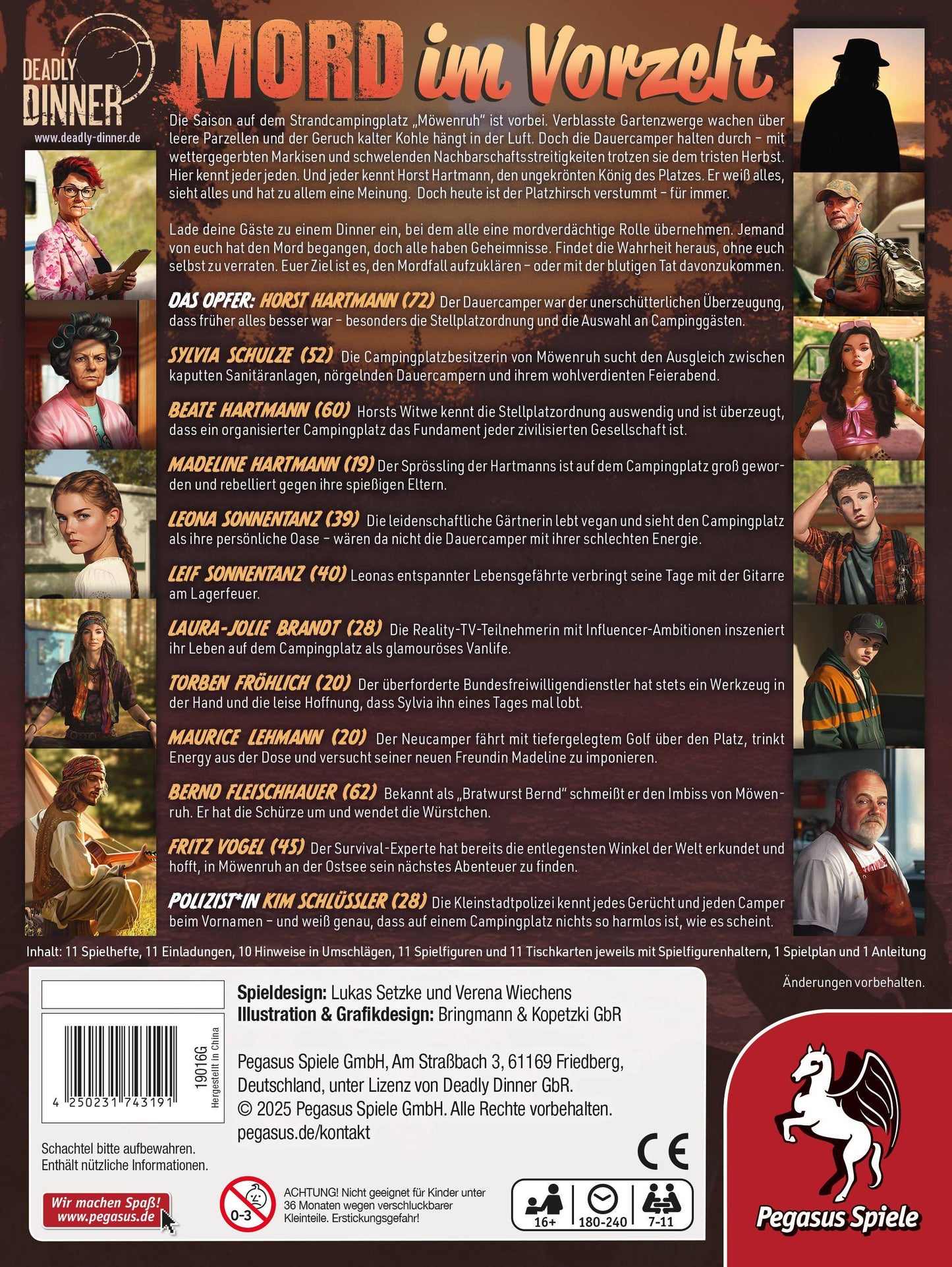 Mord im Vorzelt - Deadly Dinner, deutsch