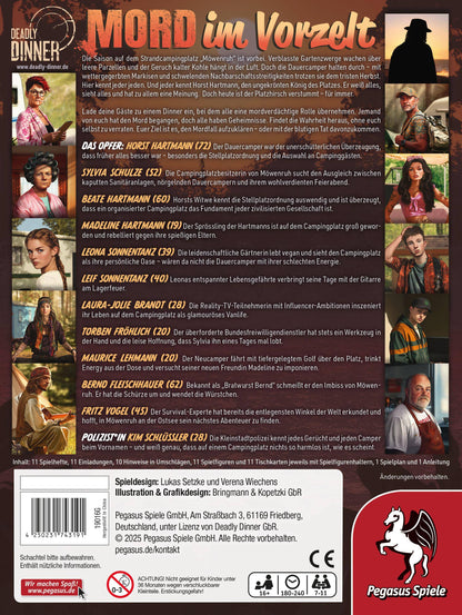 Mord im Vorzelt - Deadly Dinner, deutsch