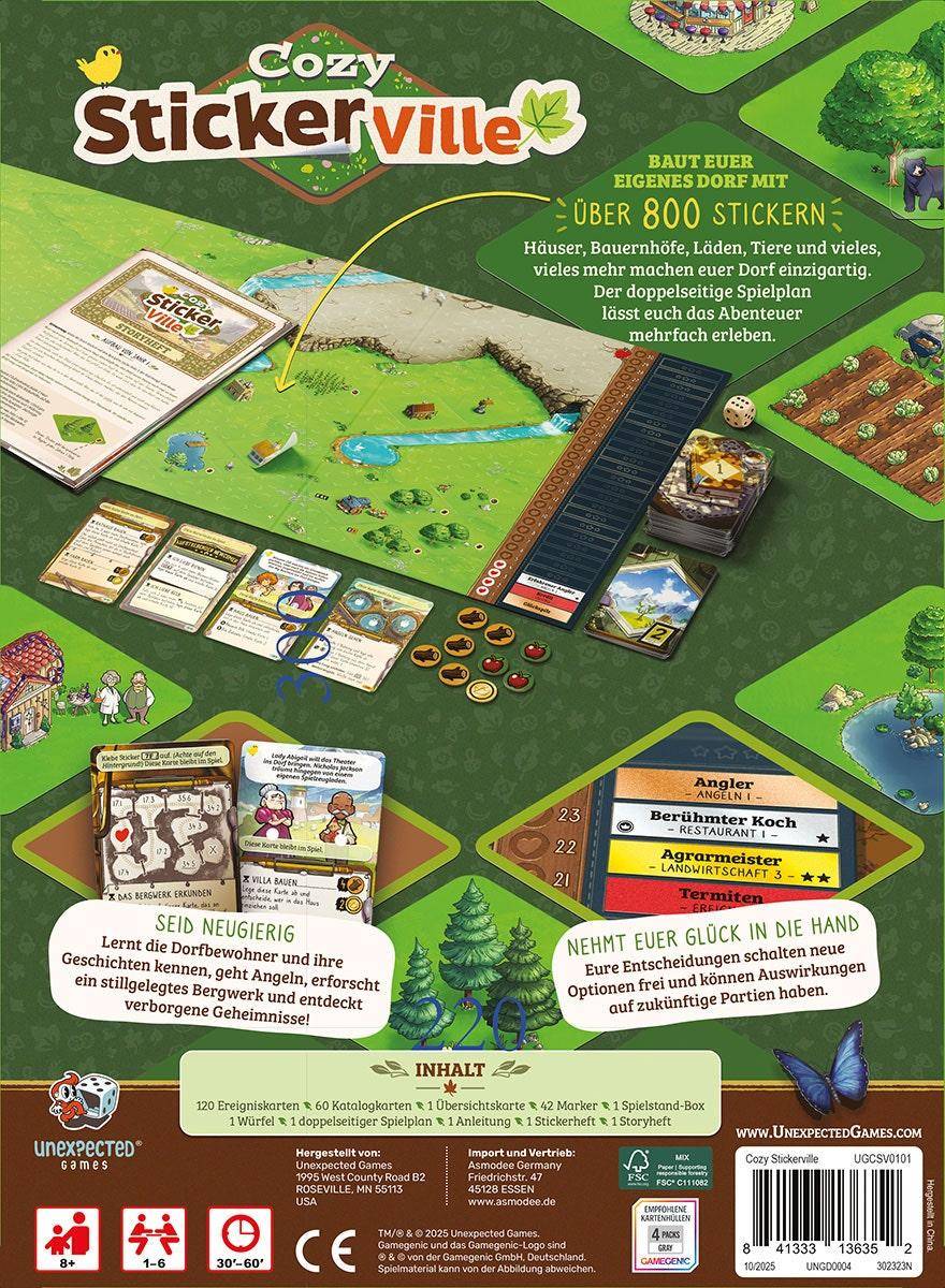 Cozy Stickerville, deutsch