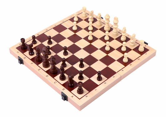 Schachkassette, Feld 42 mm, mit Randbeschriftung, sprachunabhängig