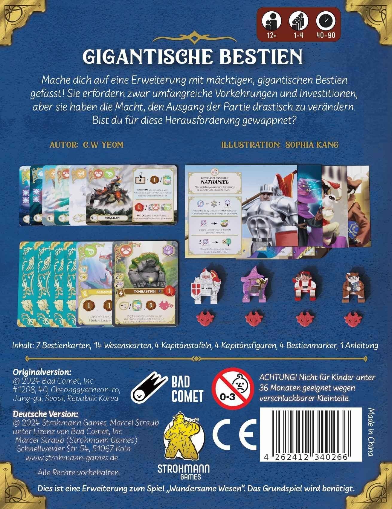 Gigantische Bestien - Wundersame Wesen, deutsch (Erw.)