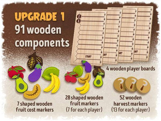 Upgrade Holz Komponenten, deutsch, Skellig Games, Click a Tree, Zubehör, Zubehör für ausgewählte Spiele