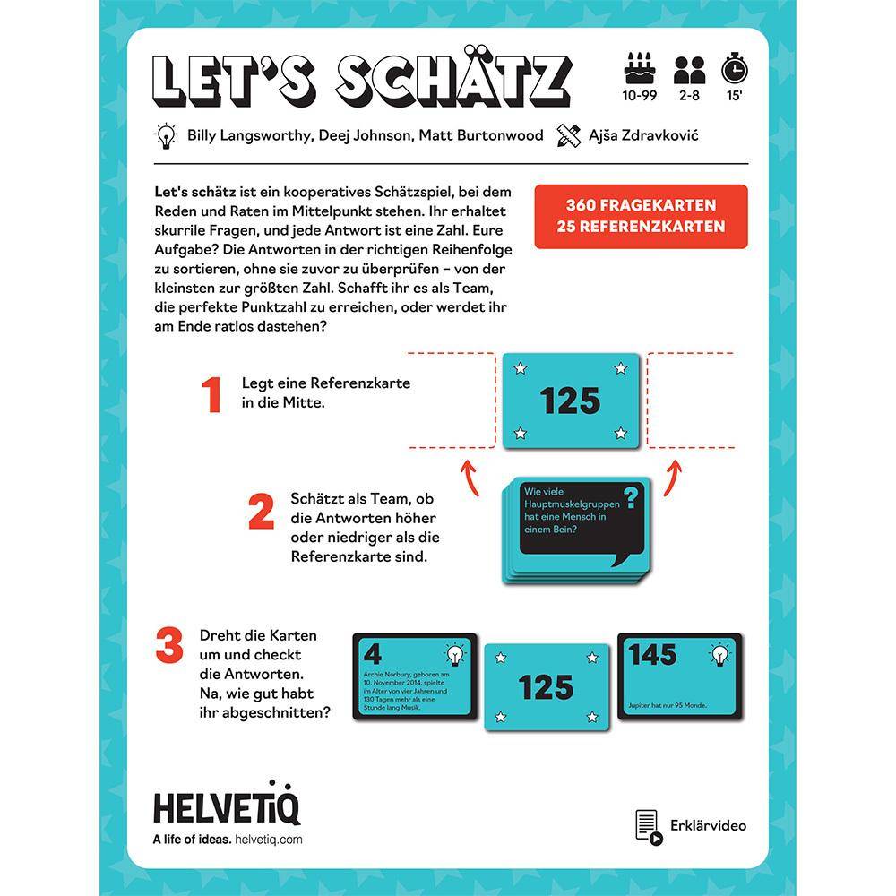 Let's schätz, deutsch
