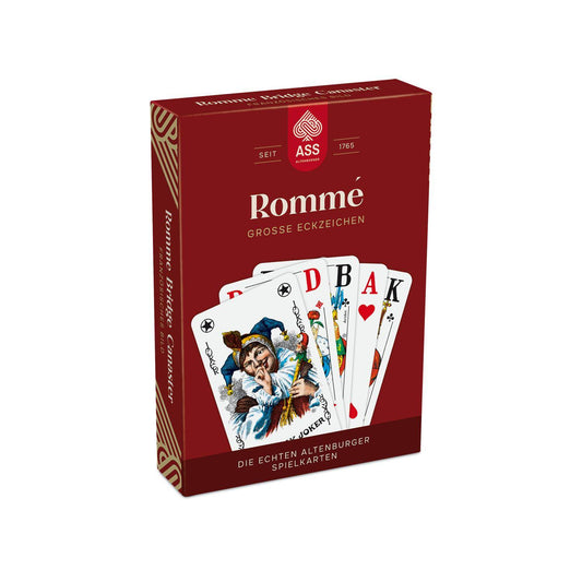 FSC Rommé mit großen Eckzeichen, französisches Bild, deutsch