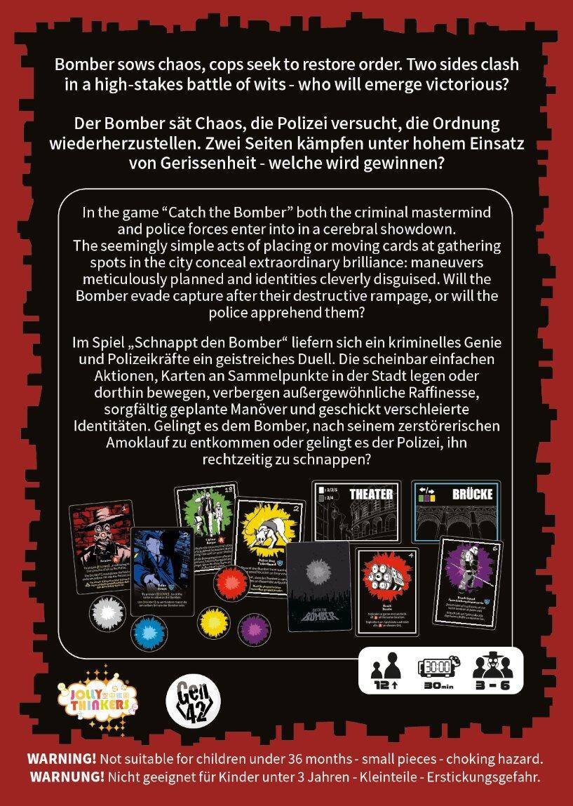 Catch the Bomber/ Schnappt den Bomber, deutsch