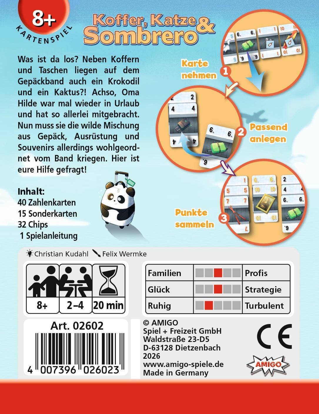Koffer, Katze & Sombrero, deutsch