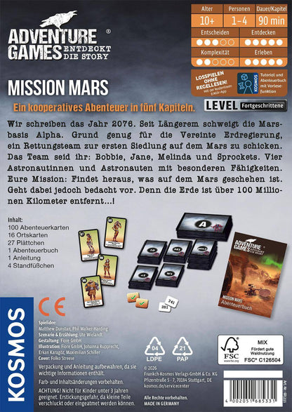 Mission Mars - Adventure Games, deutsch