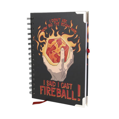 I Cast Fireball - Deluxe Notebook, sprachunabhängig / englisch
