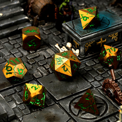 Gorgon Gaze - Metall-Würfelset RPG, -