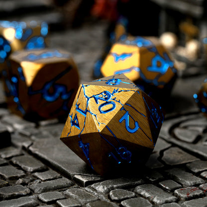 Sundered Spells - Metall-Würfelset RPG, -