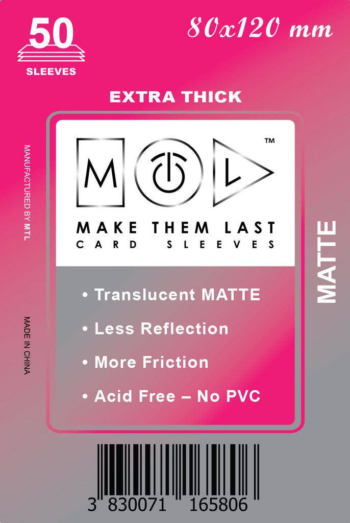 80x120 mm MTL Sleeves (thick, matte), -
