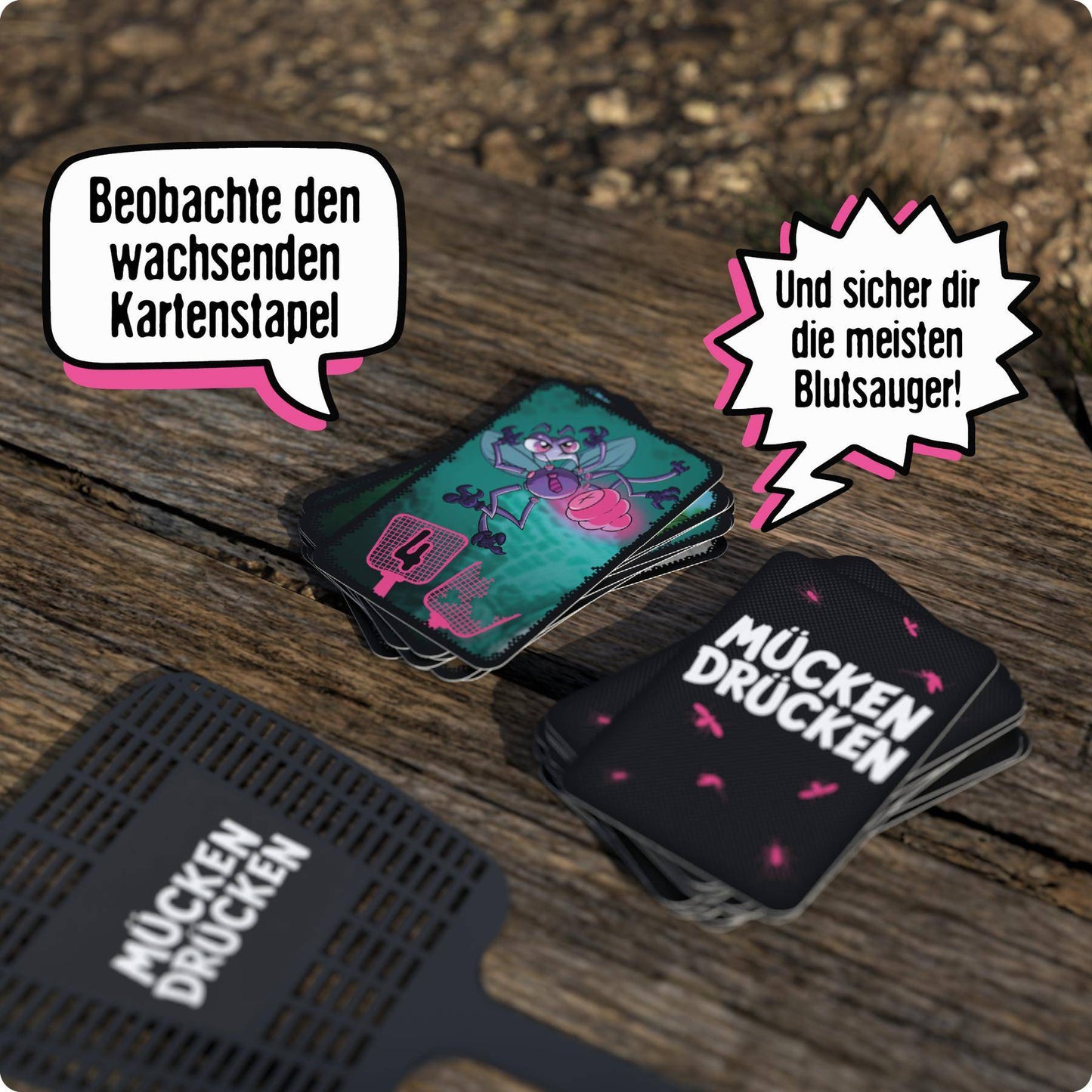 Mücken Drücken, deutsch