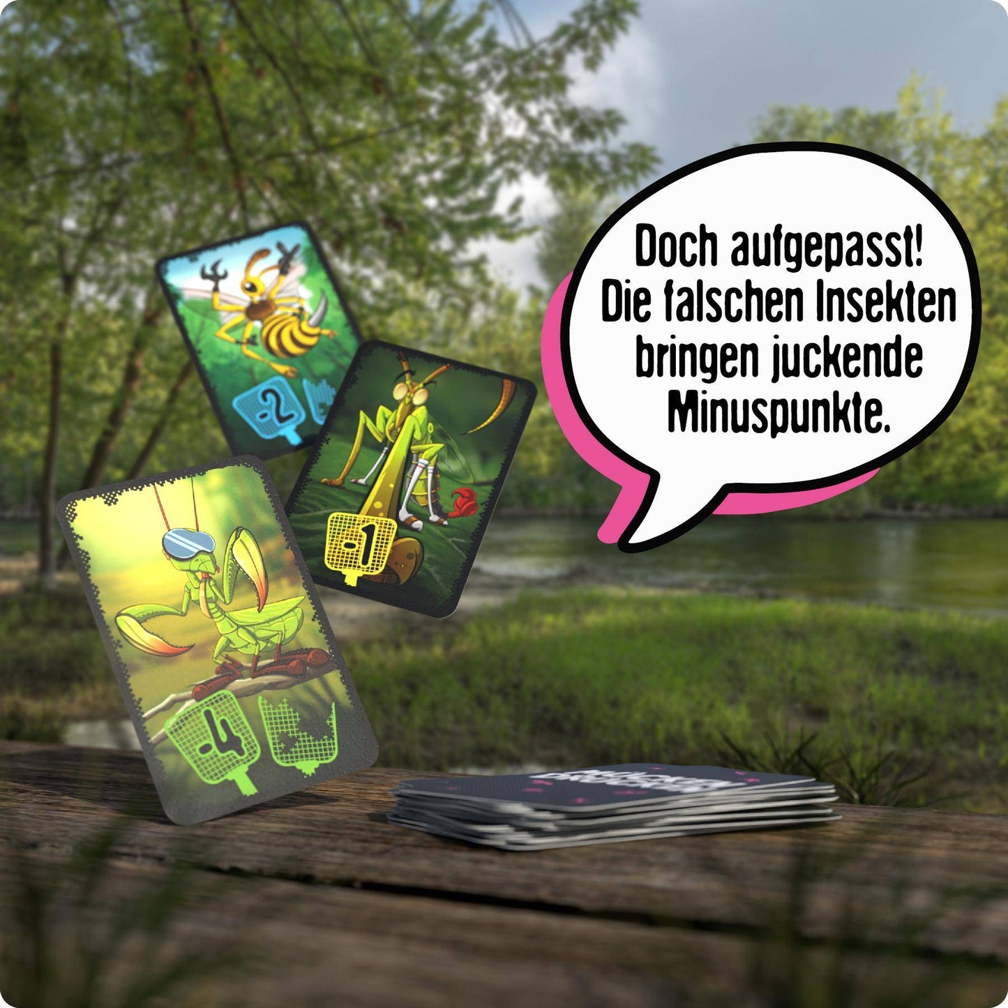Mücken Drücken, deutsch