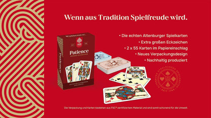 FSC Patience mit großen Eckzeichen, deutsch