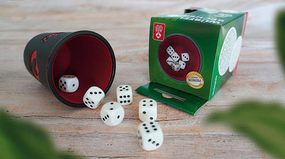 Premium Würfelbecher (inkl. 6 Würfel), sprachunabhängig