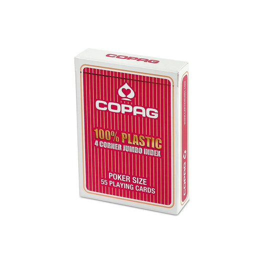Plastik Poker - COPAG 100% Jumbo Index rot, sprachunabhängig