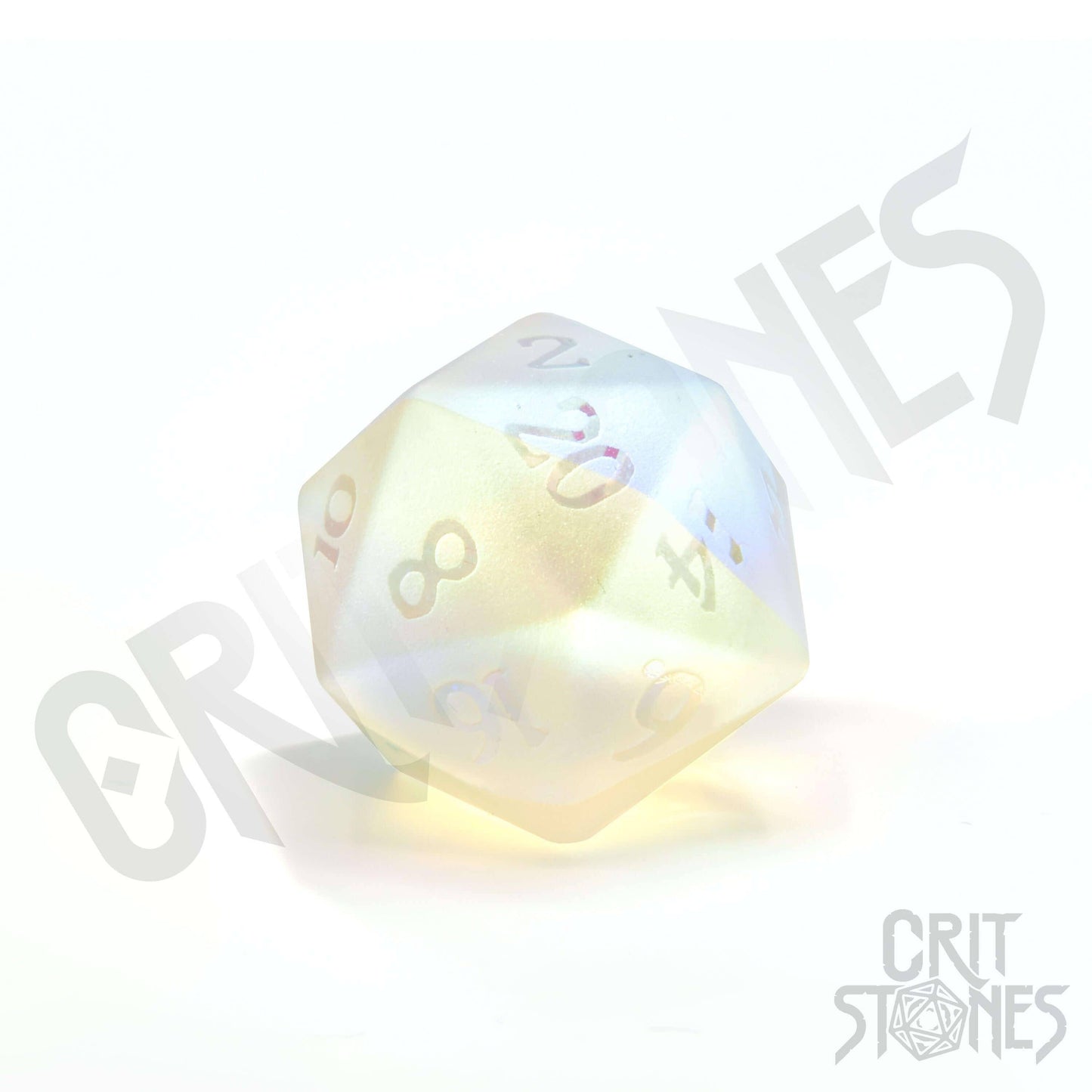 Prismatic Frost Glass Rpg Dice Set, sprachunabhängig