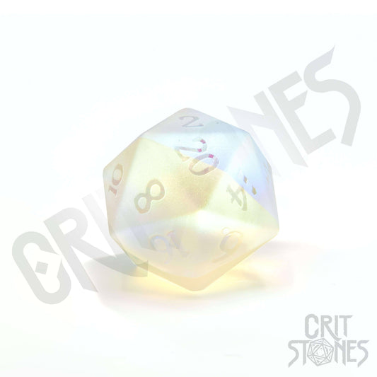 Prismatic Frost Glass Rpg Dice Set, sprachunabhängig
