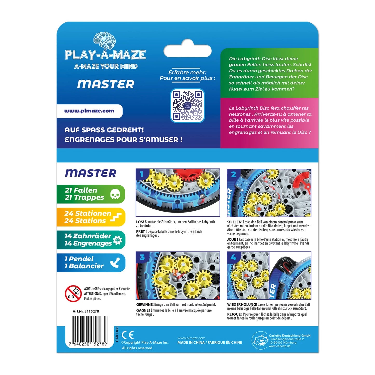 Labyrinth Travel Disc Master, deutsch