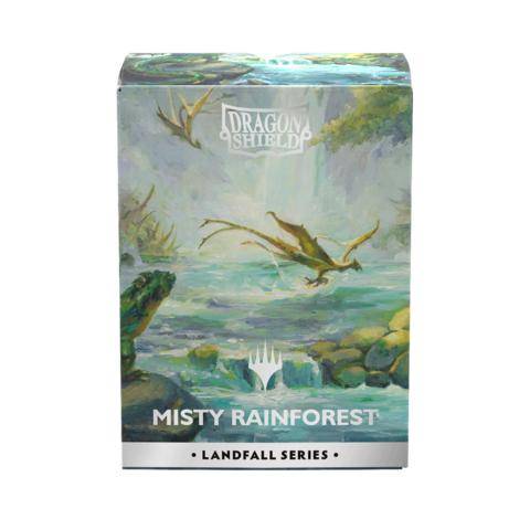 Matte Dual Art Sleeves Mtg Landfall Series - Misty Rainforest, sprachunabhängig