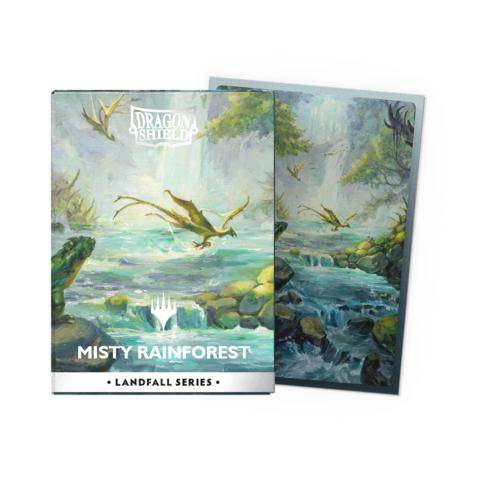 Matte Dual Art Sleeves Mtg Landfall Series - Misty Rainforest, sprachunabhängig