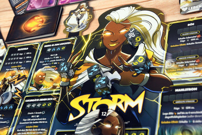 X-Men Dice Throne: Iceman, Psylocke, Storm, Wolverine, deutsch