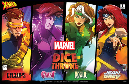 X-Men Dice Throne: Cyclops, Gambit, Rogue, Jean Grey, deutsch