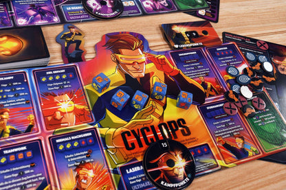 X-Men Dice Throne: Cyclops, Gambit, Rogue, Jean Grey, deutsch