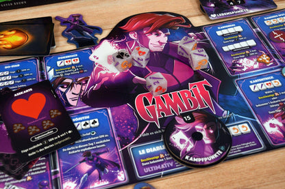 X-Men Dice Throne: Cyclops, Gambit, Rogue, Jean Grey, deutsch