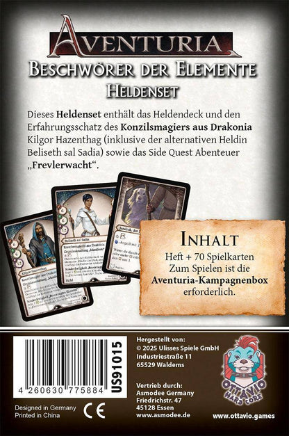 Aventuria – Beschwörer Der Elemente, deutsch (Erw.)