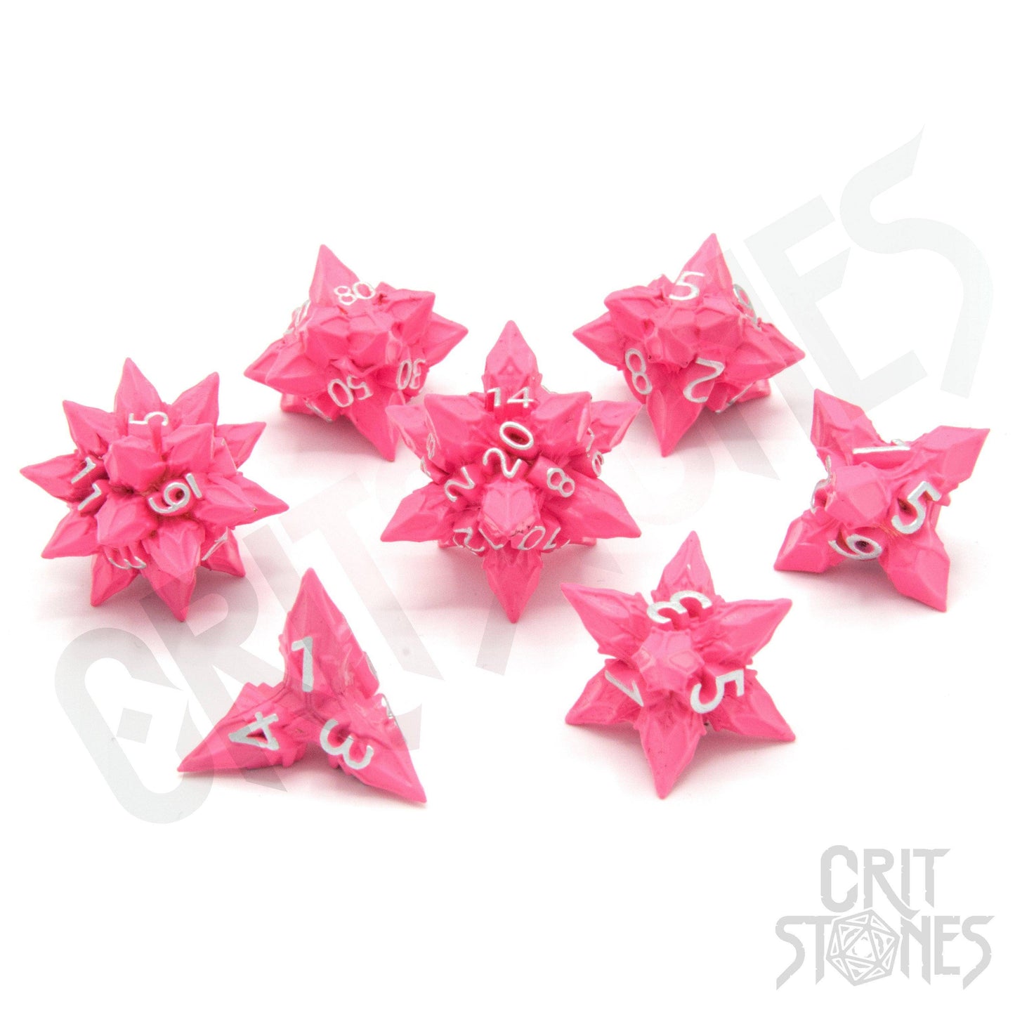Blossom Bane Metal Rpg Dice Set, sprachunabhängig