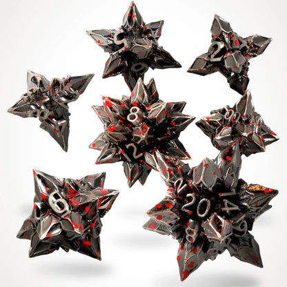 Brutal Bane Metal Rpg Dice Set, sprachunabhängig