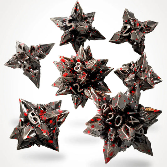 Brutal Bane Metal Rpg Dice Set, sprachunabhängig
