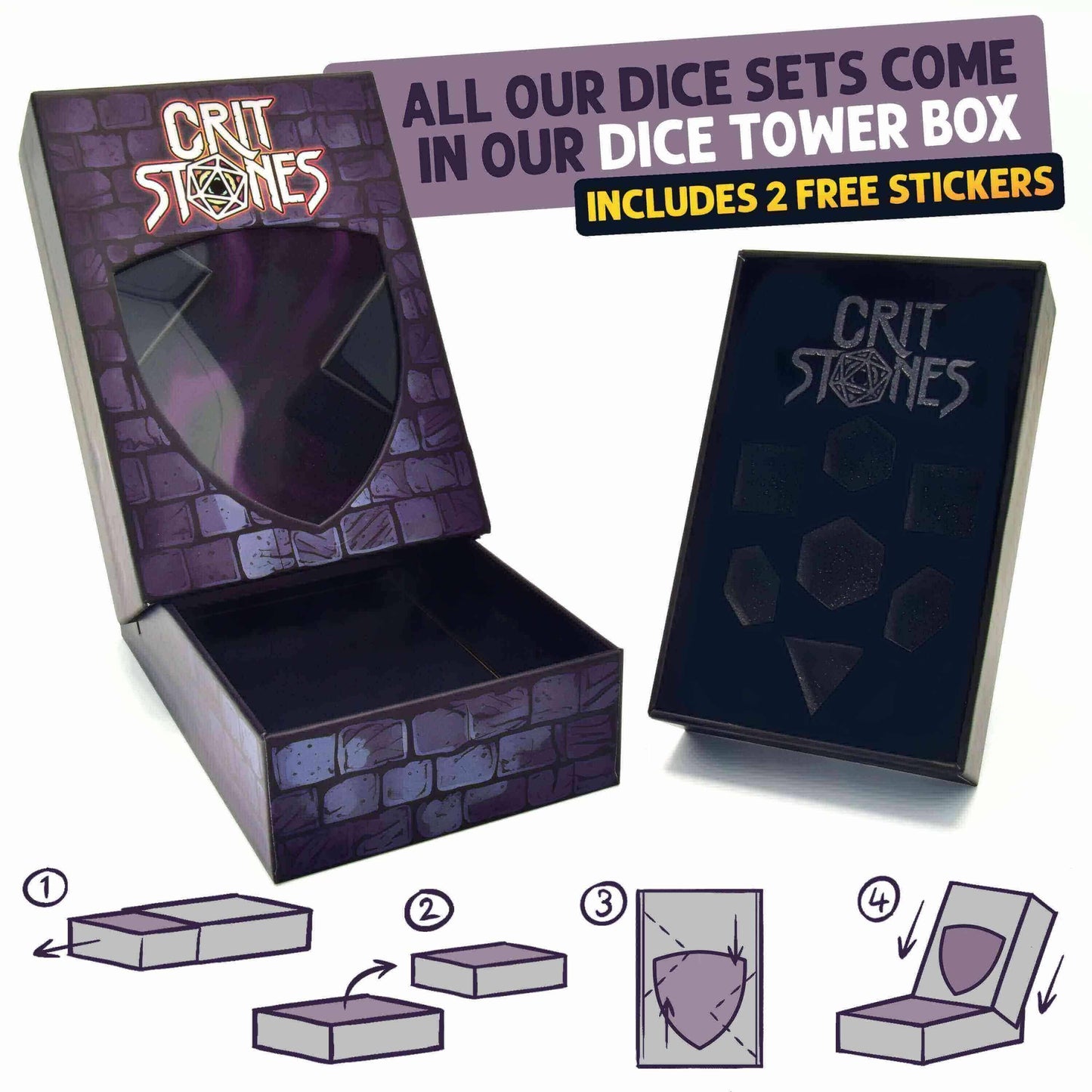 Ice Dragon'S Gaze Floating Eye Rpg Dice Set, sprachunabhängig